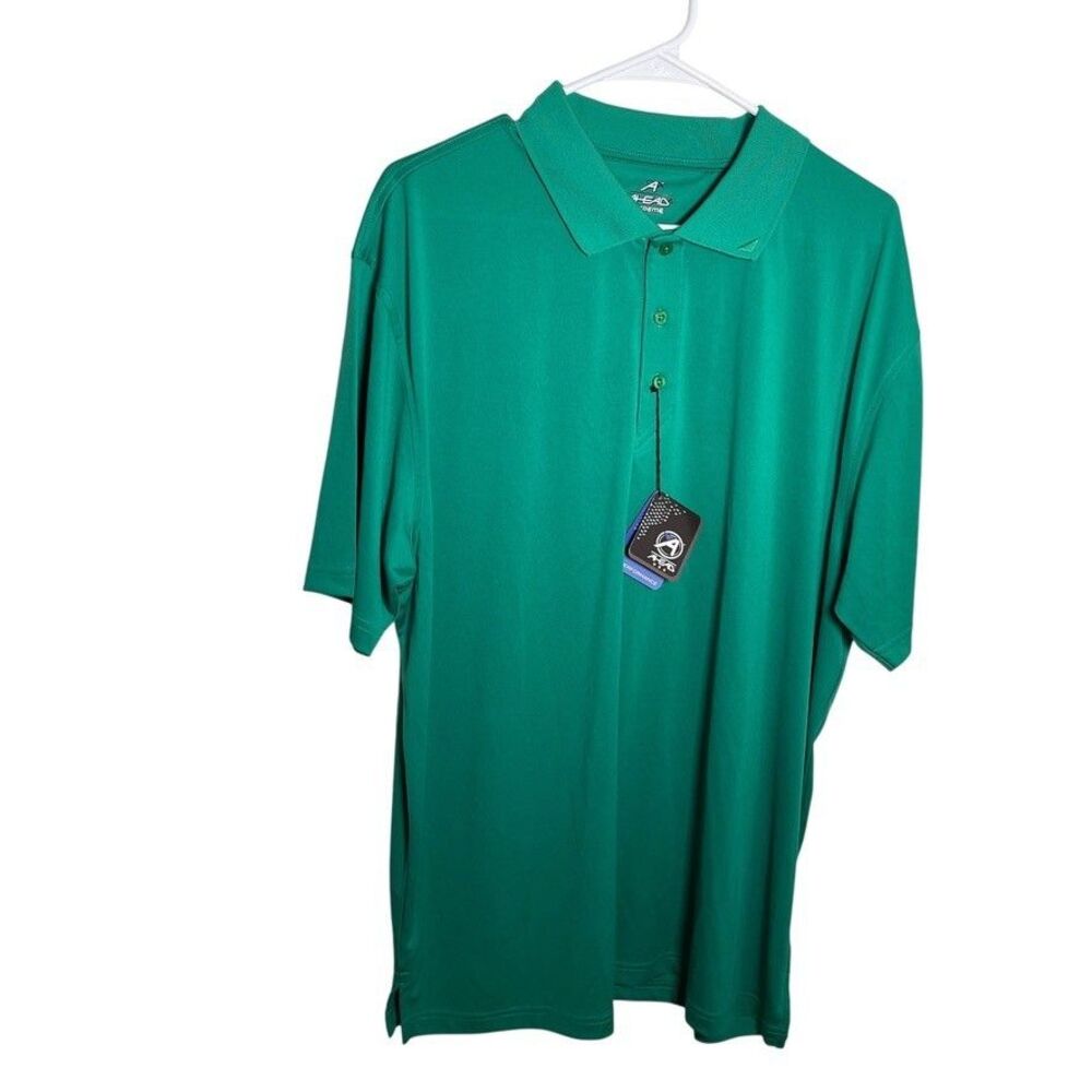 Ahead Extreme Polo Shirt Men's XL Green Short Sleeve Collared Athletic